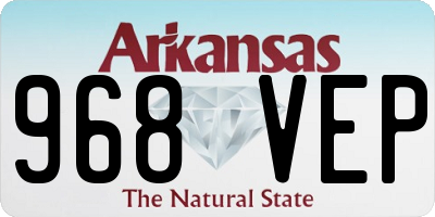 AR license plate 968VEP