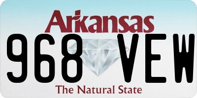 AR license plate 968VEW