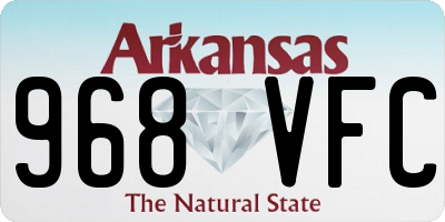 AR license plate 968VFC