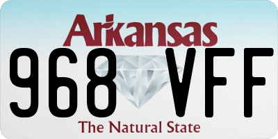 AR license plate 968VFF