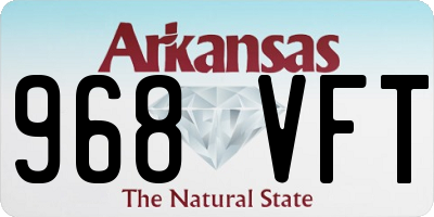 AR license plate 968VFT