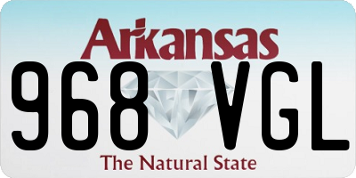 AR license plate 968VGL