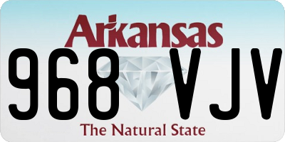 AR license plate 968VJV