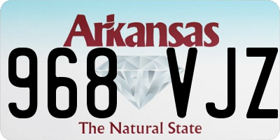 AR license plate 968VJZ
