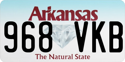 AR license plate 968VKB