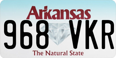 AR license plate 968VKR