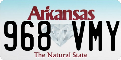 AR license plate 968VMY