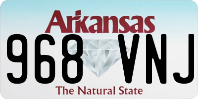 AR license plate 968VNJ