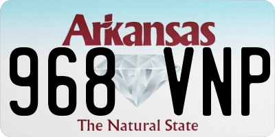 AR license plate 968VNP
