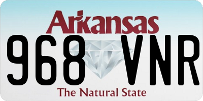 AR license plate 968VNR