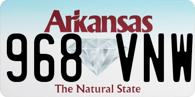 AR license plate 968VNW