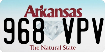 AR license plate 968VPV