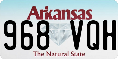 AR license plate 968VQH
