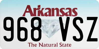AR license plate 968VSZ