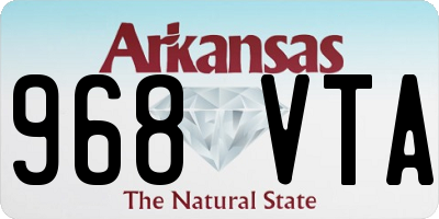 AR license plate 968VTA