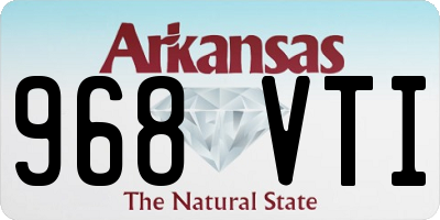 AR license plate 968VTI
