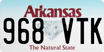 AR license plate 968VTK