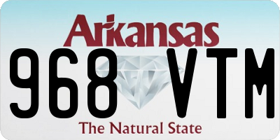 AR license plate 968VTM