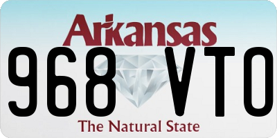 AR license plate 968VTO