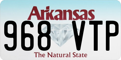 AR license plate 968VTP