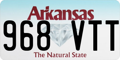 AR license plate 968VTT