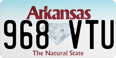 AR license plate 968VTU