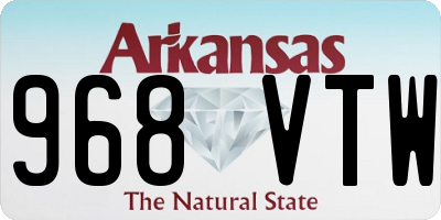 AR license plate 968VTW
