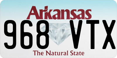 AR license plate 968VTX