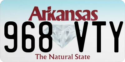 AR license plate 968VTY