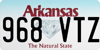 AR license plate 968VTZ