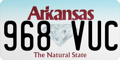 AR license plate 968VUC