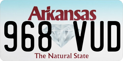AR license plate 968VUD