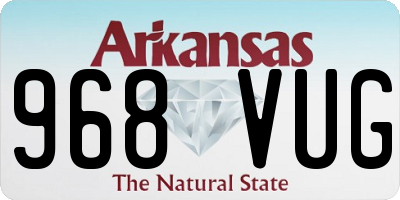 AR license plate 968VUG