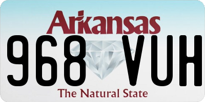 AR license plate 968VUH