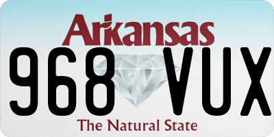 AR license plate 968VUX