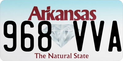 AR license plate 968VVA