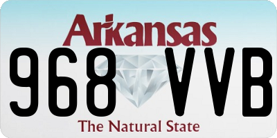 AR license plate 968VVB