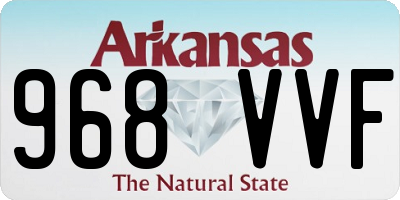 AR license plate 968VVF