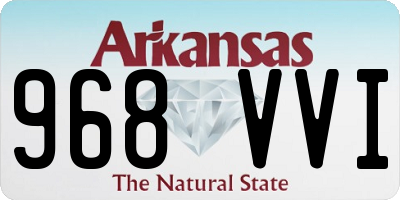 AR license plate 968VVI