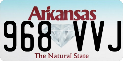 AR license plate 968VVJ