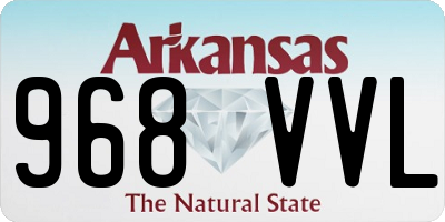 AR license plate 968VVL