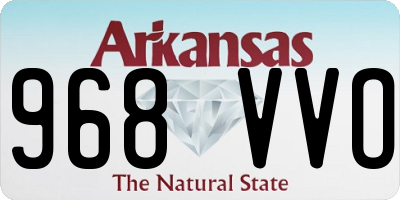 AR license plate 968VVO