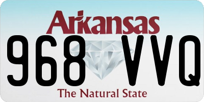 AR license plate 968VVQ