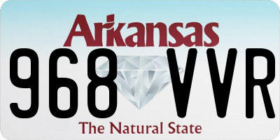 AR license plate 968VVR