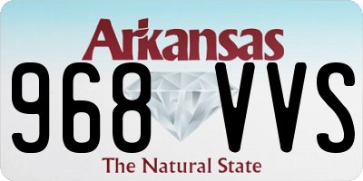 AR license plate 968VVS