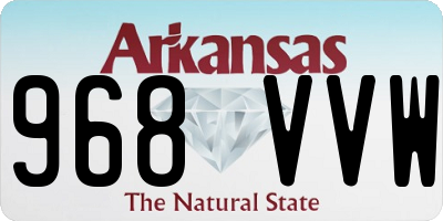 AR license plate 968VVW