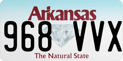 AR license plate 968VVX