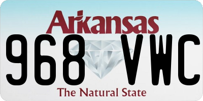 AR license plate 968VWC