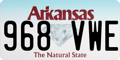 AR license plate 968VWE