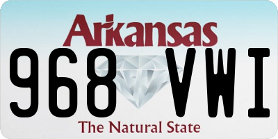 AR license plate 968VWI